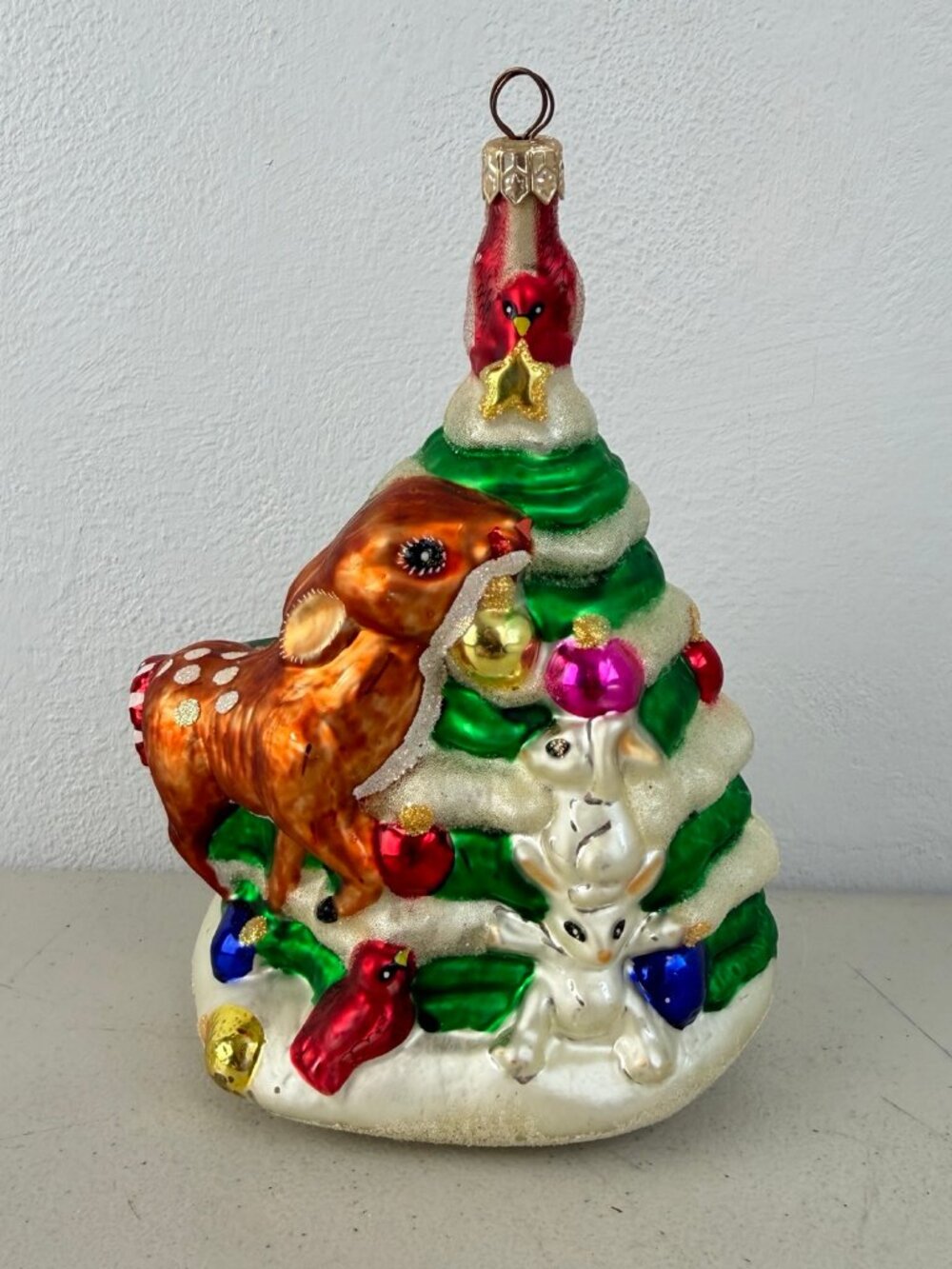 Woodland Winds Christopher Radko Christmas Ornament Friend Tree Snowman 7”